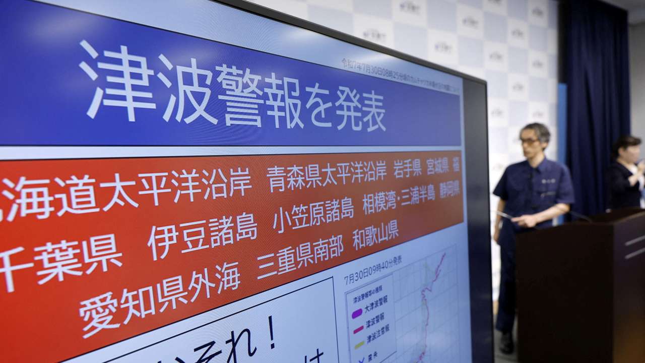 Japan issued evacuation alert following major quake in Russia's Kamchatka Peninsula that triggered a tsunami warning