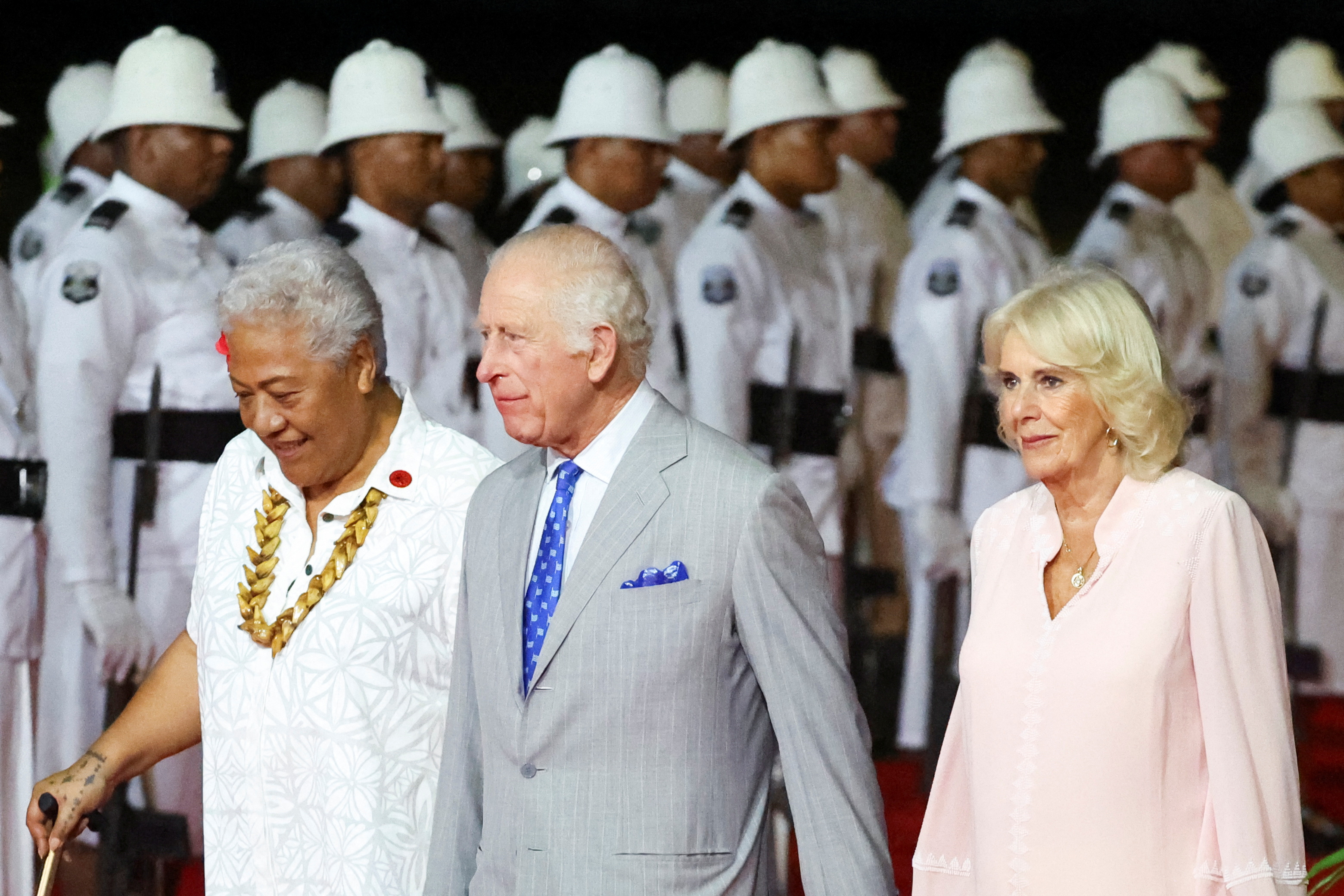 Britain's King Charles and Queen Camilla visit Samoa