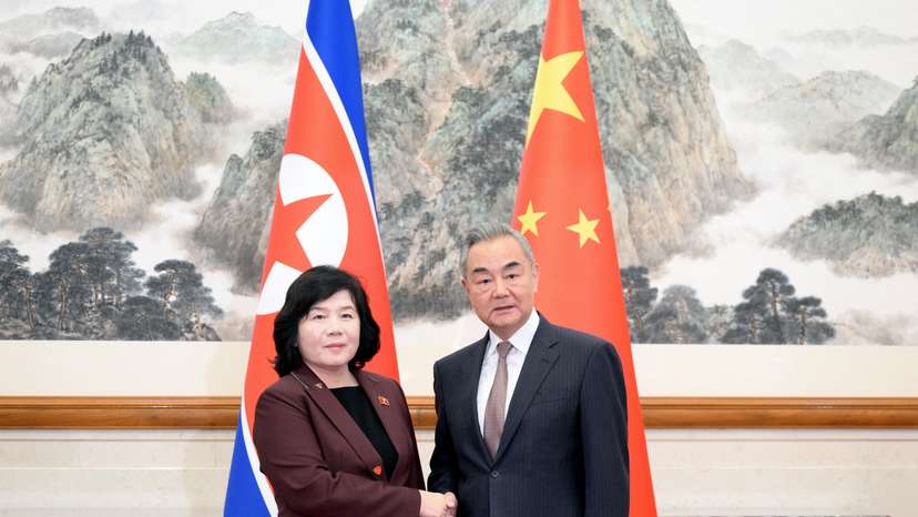 Chinese Foreign Minister Wang Yi meets North Korea's Foreign Minister Choe Son Hui in Beijing