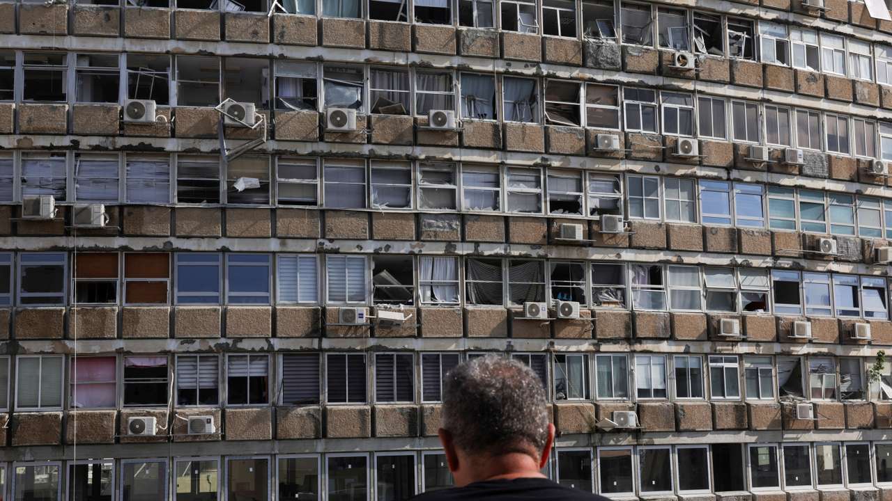 Explosion amid the Israel-Hamas conflict in Tel Aviv