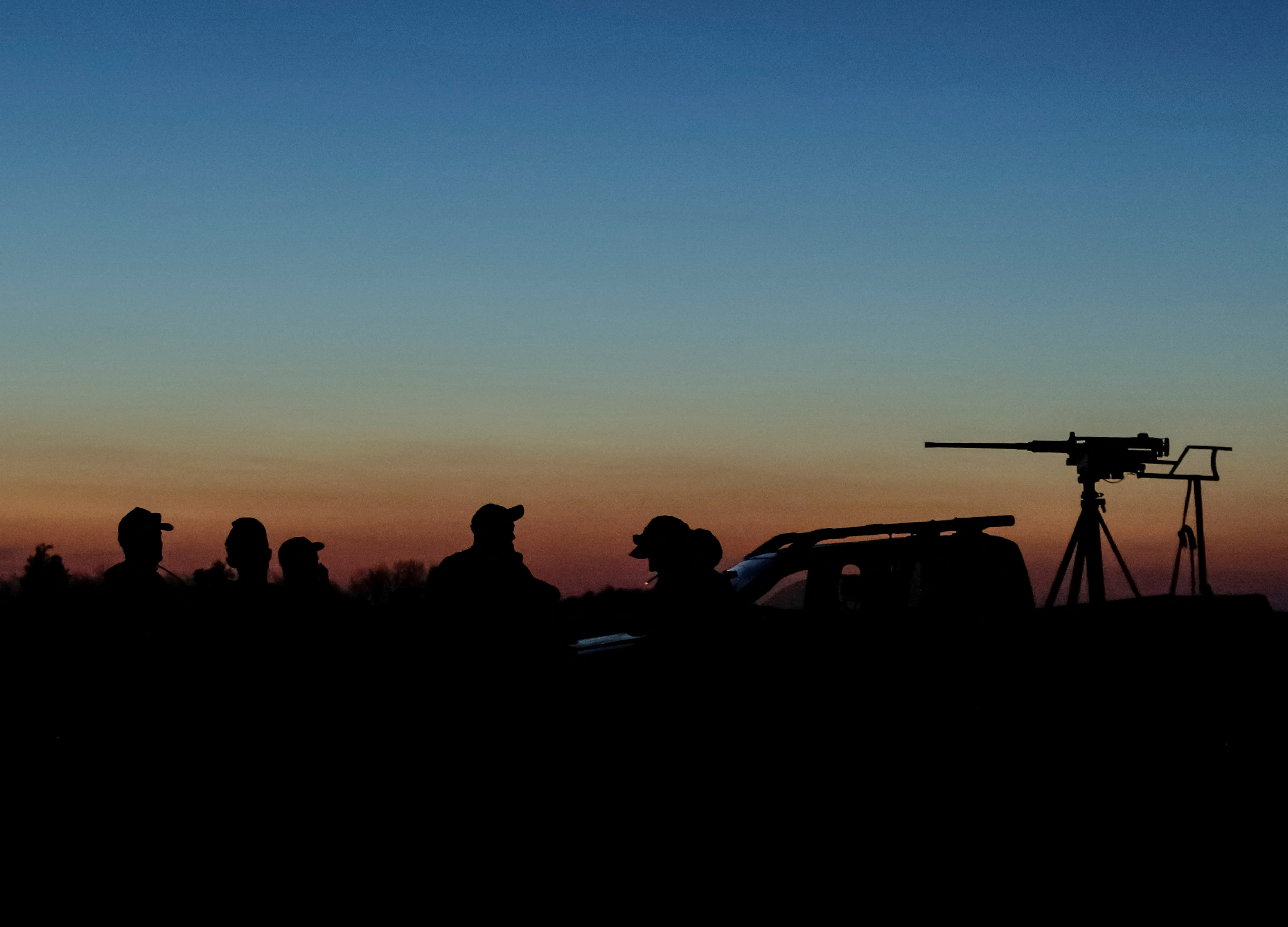 FILE PHOTO: Ukrainian servicemen from anti-drone mobile air defence unit operate in Kharkiv region, Ukraine