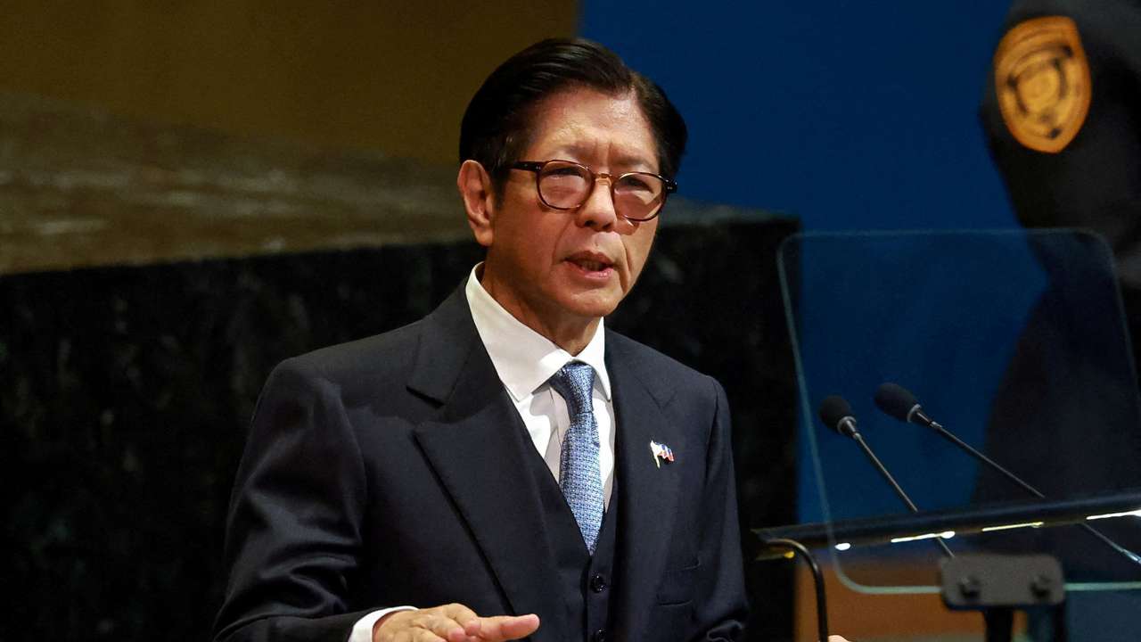Philippines President Ferdinand Marcos Jr. addresses U.N. General Assembly at the U.N. headquarters in New York