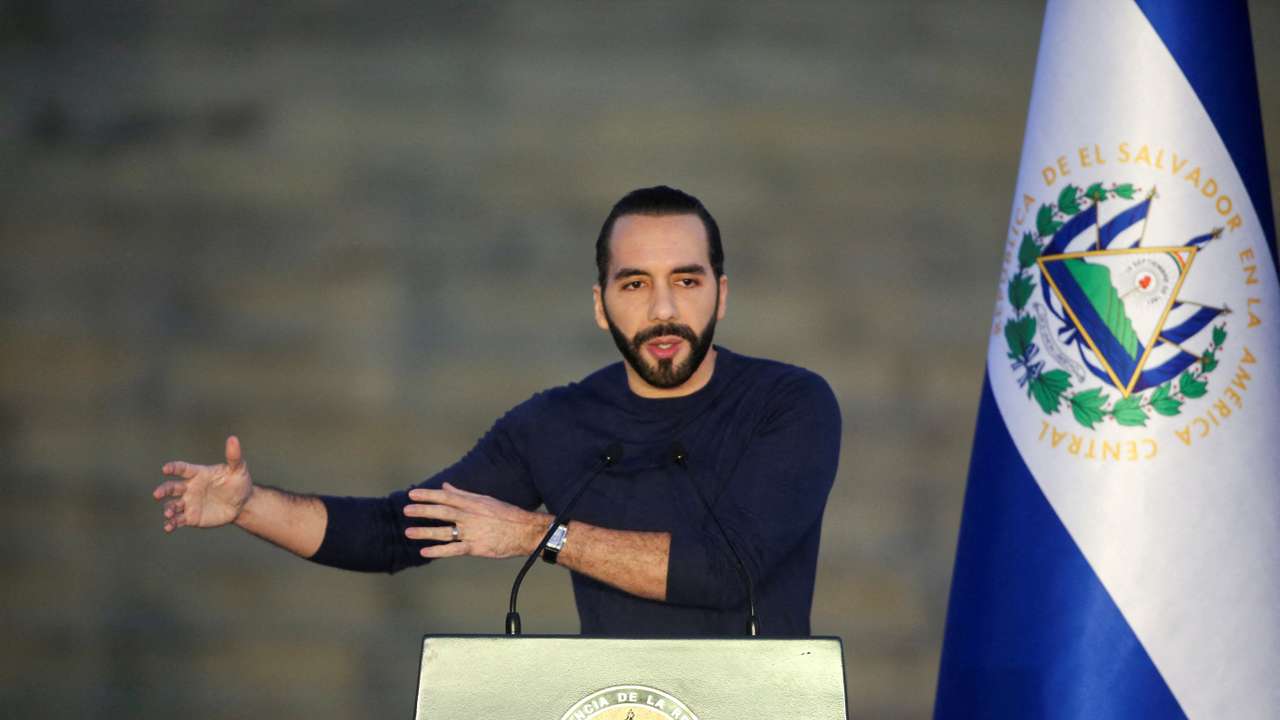 FILE PHOTO: El Salvador’s President Nayib Bukele attends inauguration of pharmaceutical plant