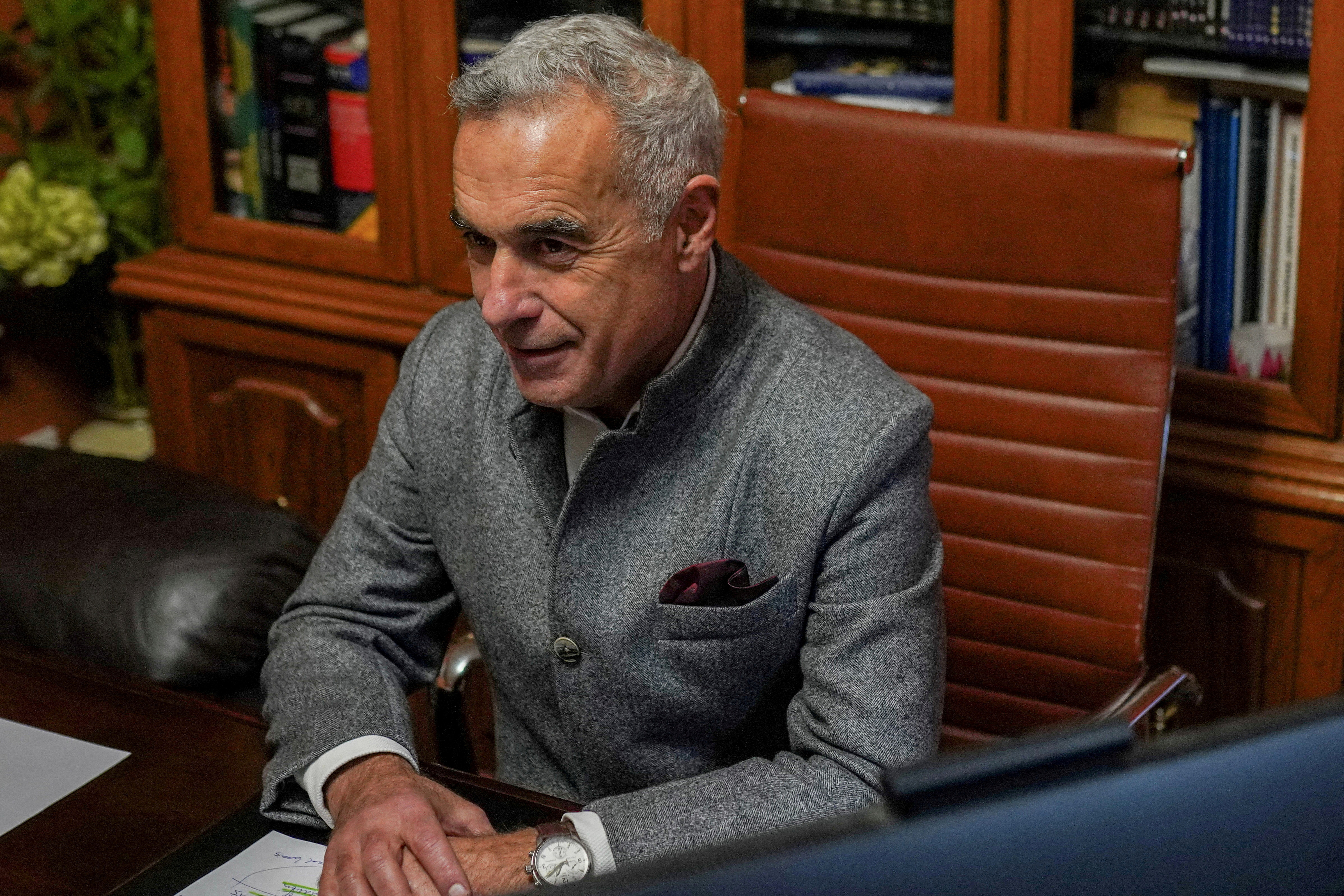 FILE PHOTO: Romanian independent far-right presidential candidate Calin Georgescu