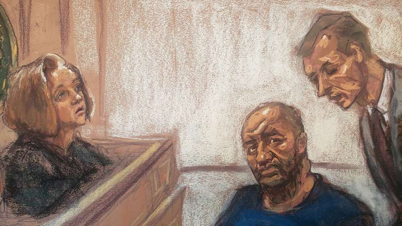 FILE PHOTO: Rafat Amirov appears in court charged with murder-for-hire and money laundering for his role in the thwarted Tehran-backed assassination attempt of the journalist and activist