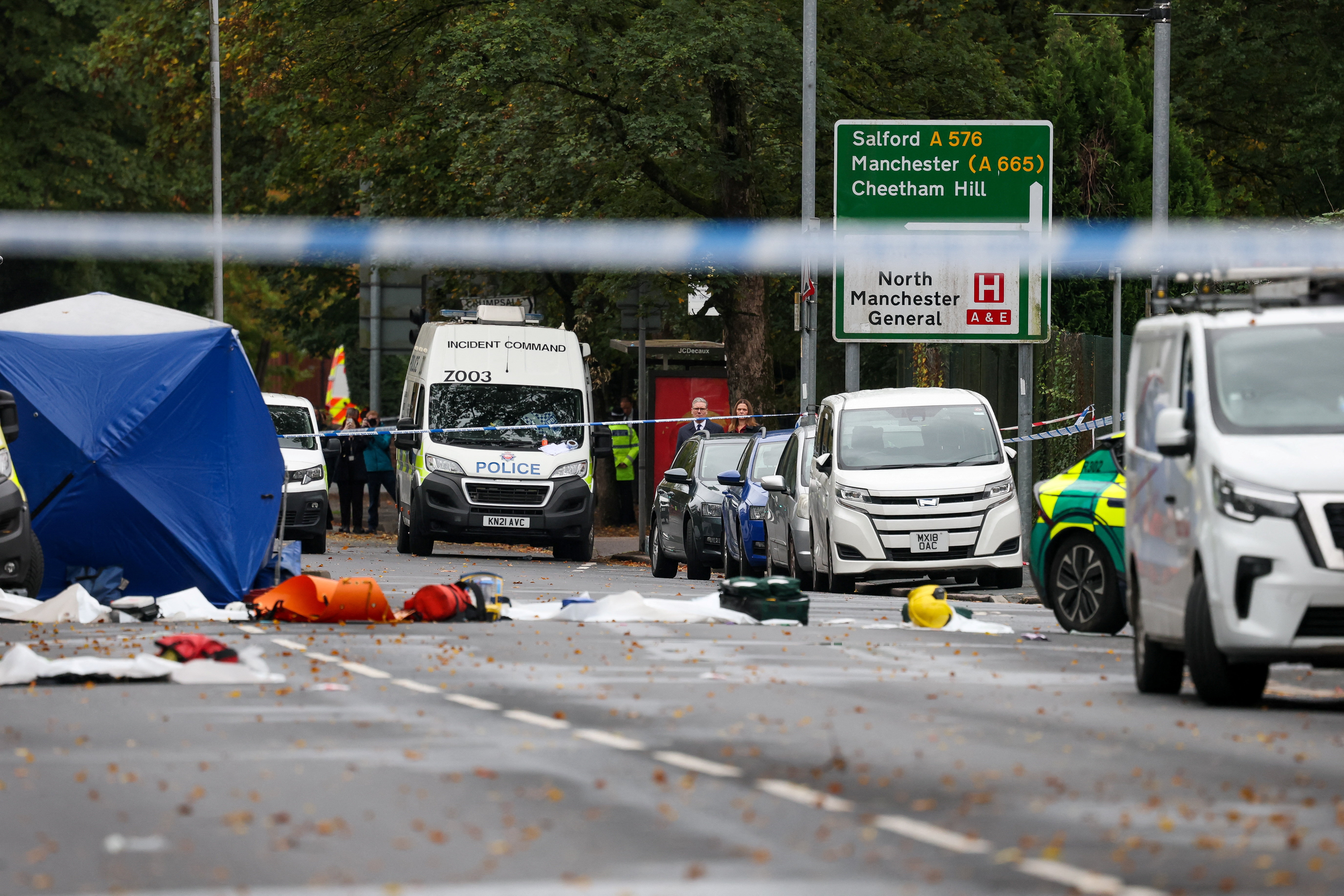 Aftermath of the Manchester synagogue attack