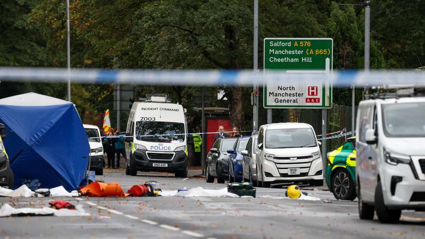 Aftermath of the Manchester synagogue attack