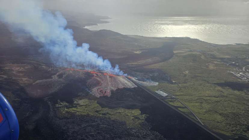 Volcano erupts in Iceland