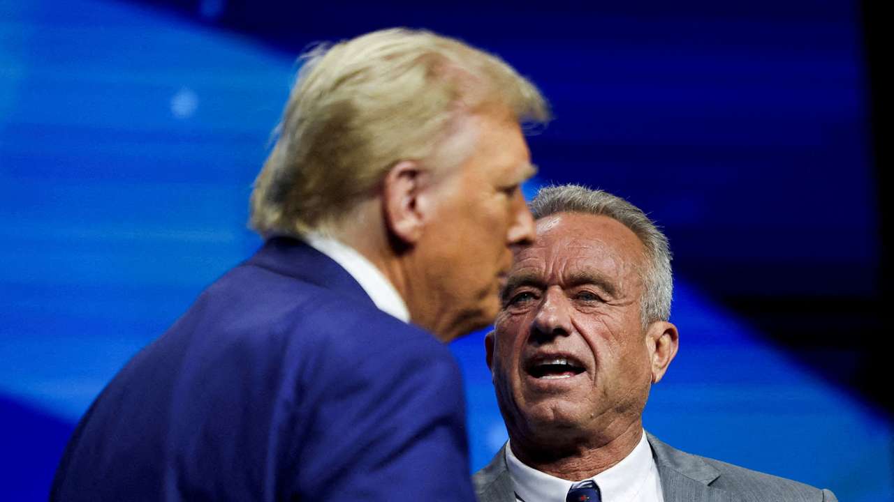 FILE PHOTO: Republican presidential nominee and former U.S. President Trump campaigns in Georgia