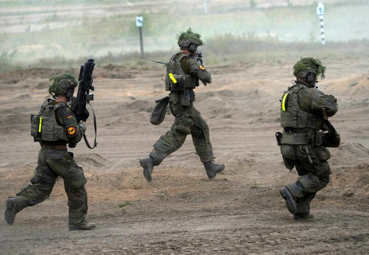 FILE PHOTO: Quadriga 2024 NATO military exercise in Pabrade