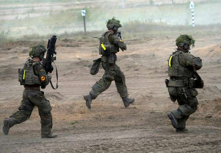 FILE PHOTO: Quadriga 2024 NATO military exercise in Pabrade