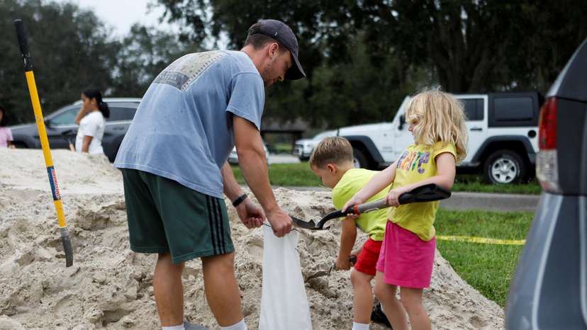 Preparations for Tropical Storm Milton, in Seminole, Florida