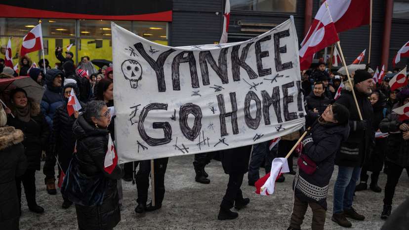 Protesters rally in Greenland against Trump annexation threat