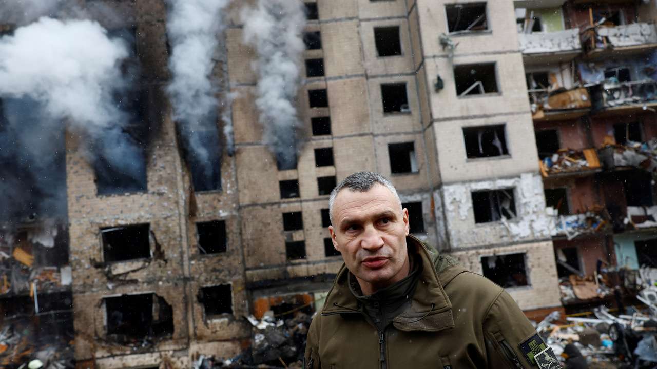 Aftermath of a Russian missile attack in Kyiv