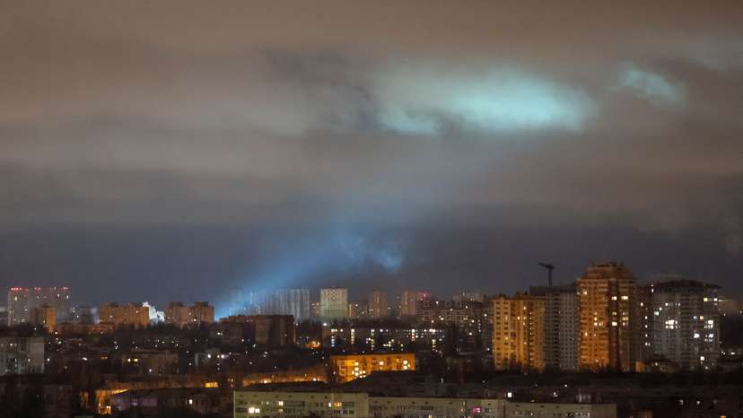 Russian drone strike in Kyiv