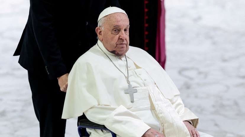 Pope Francis attends the weekly general audience, at the Vatican