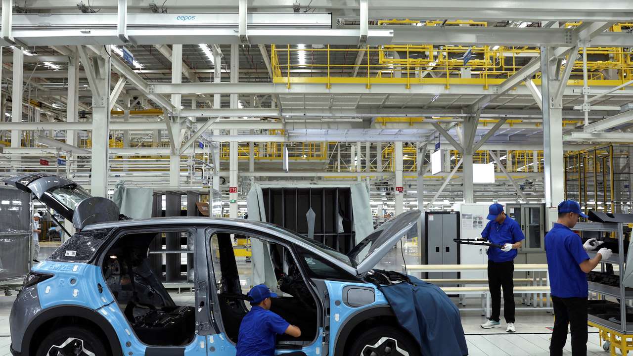 FILE PHOTO: China’s BYD opens its first electric vehicle (EV) factory in Southeast Asia, in Rayong