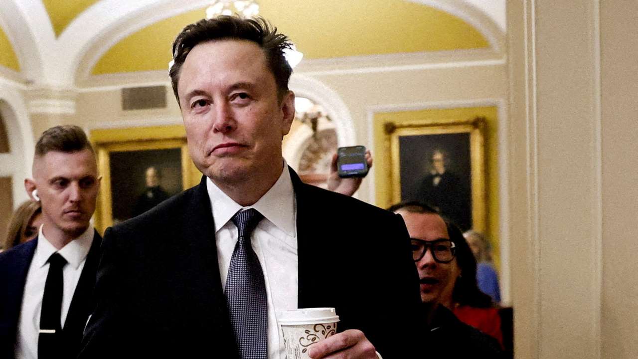 FILE PHOTO: Members of US Congress meet with Musk and Ramaswamy on Trump's government efficiency plan