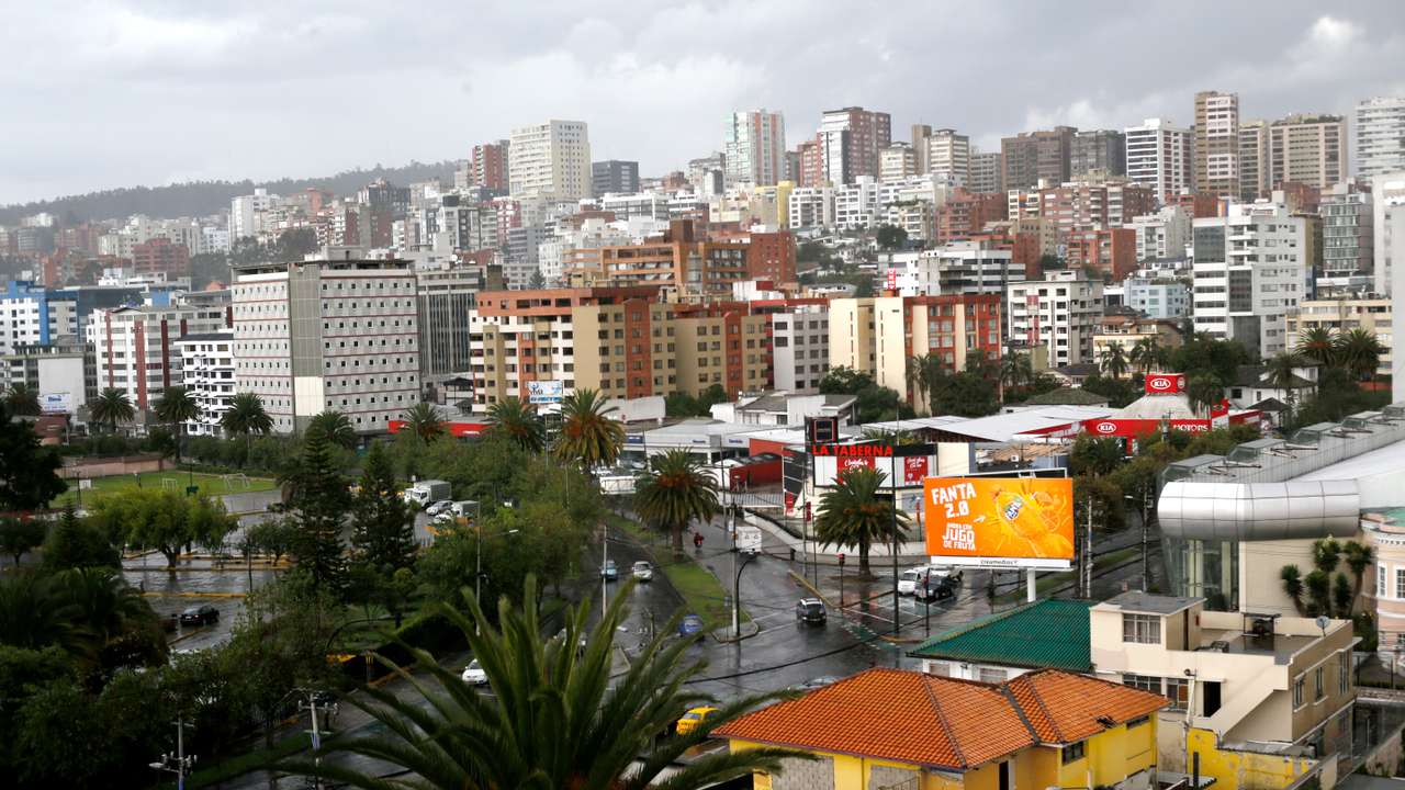 A general view of Quito