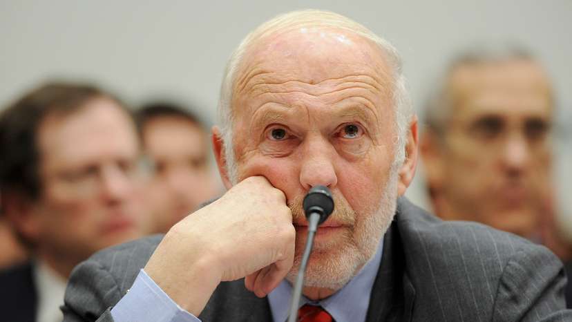 Simons testifies before a US House Oversight and Government Reform Committee hearing on the regulation of hedge funds, on Capitol Hill in Washington
