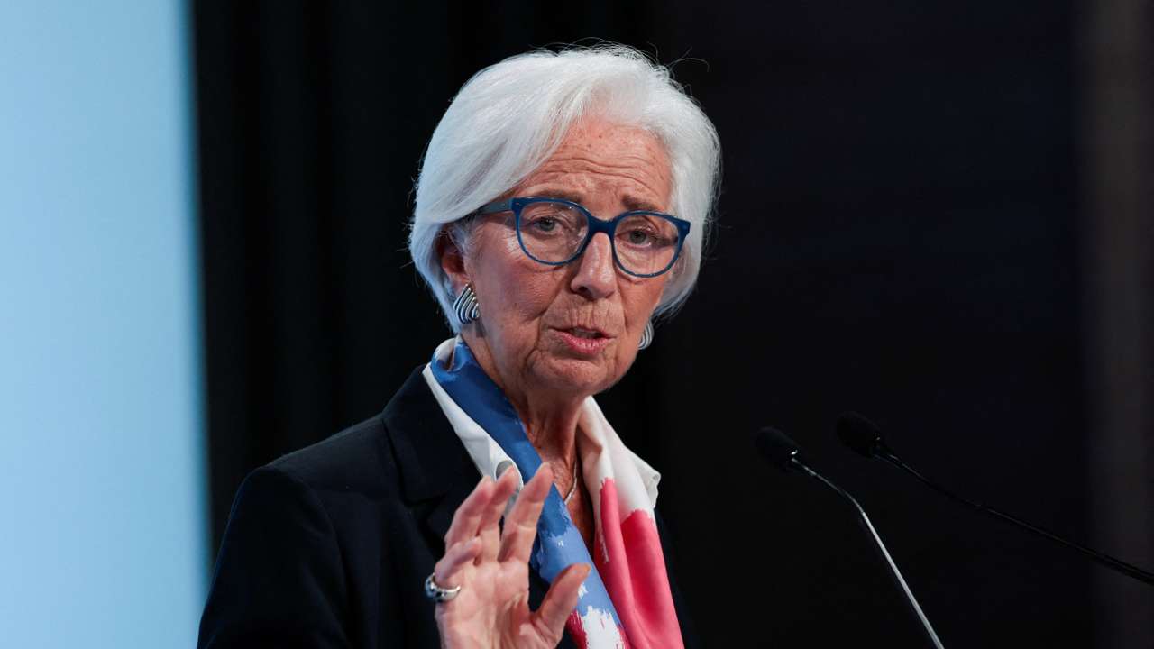 Press conference following ECB Governing Council's monetary policy meeting, in Florence