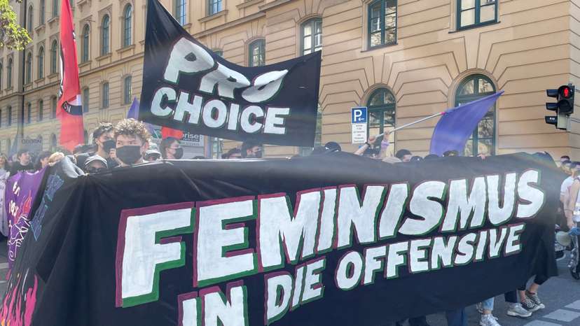FILE PHOTO: Demonstration ahead of change in German abortion law in Munich
