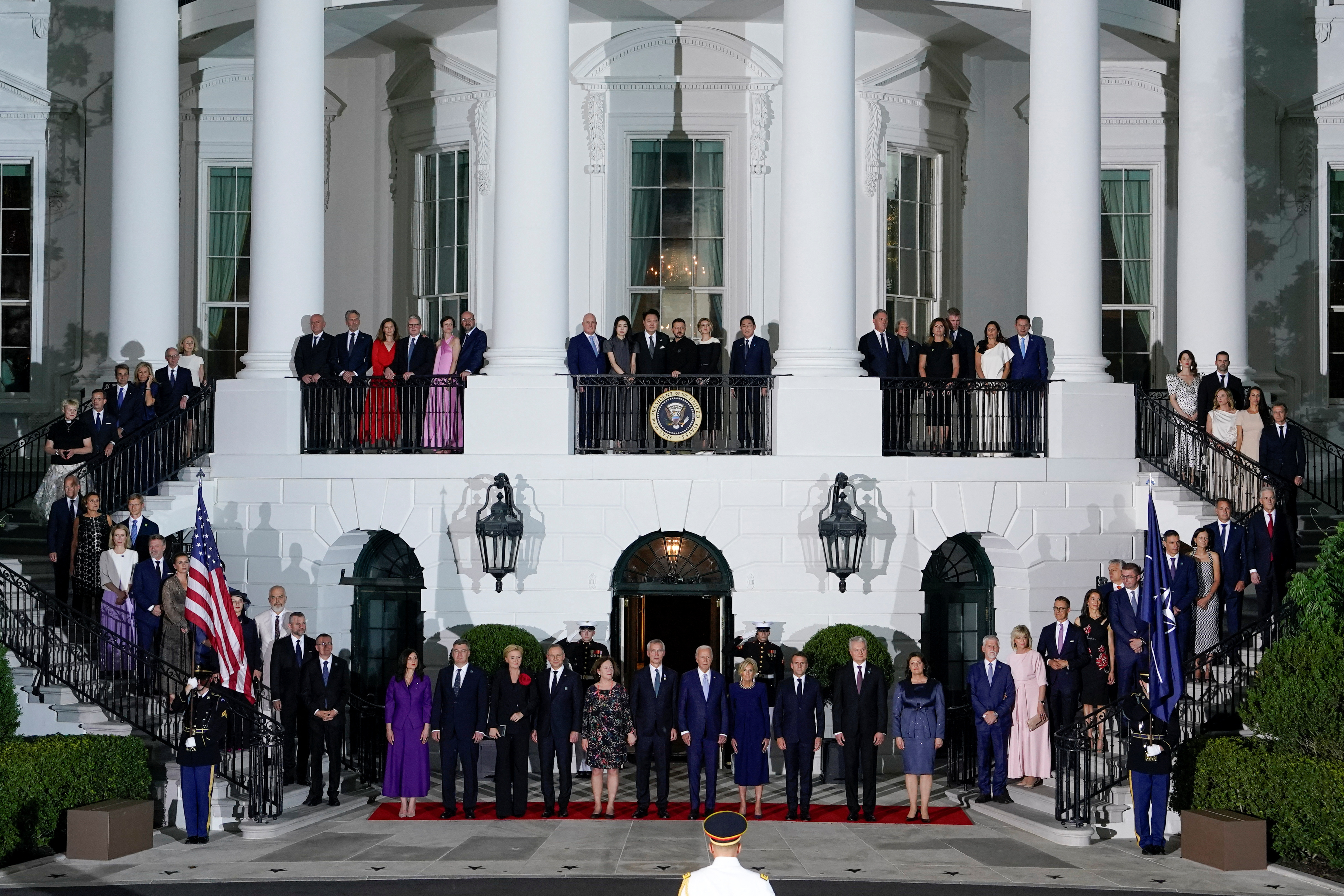 Dinner for NATO allies and partners at the White House during NATO's 75th anniversary summit in Washington