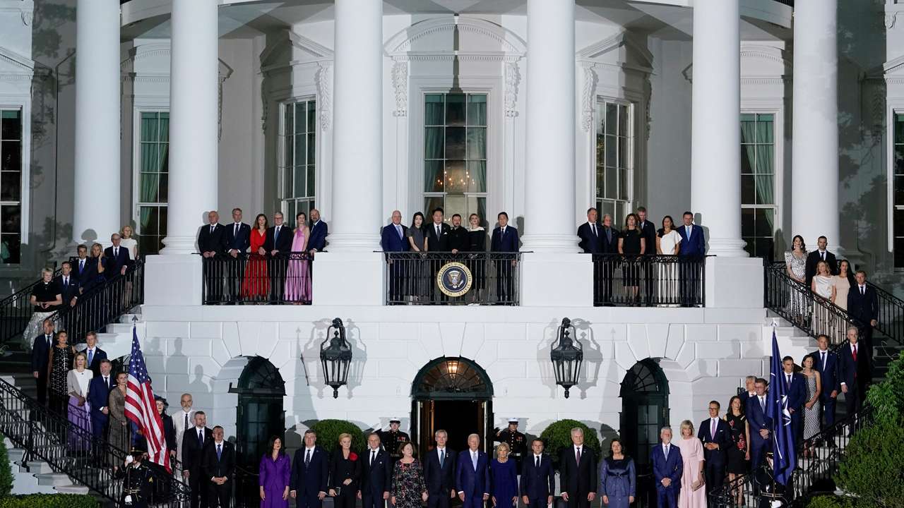 Dinner for NATO allies and partners at the White House during NATO's 75th anniversary summit in Washington