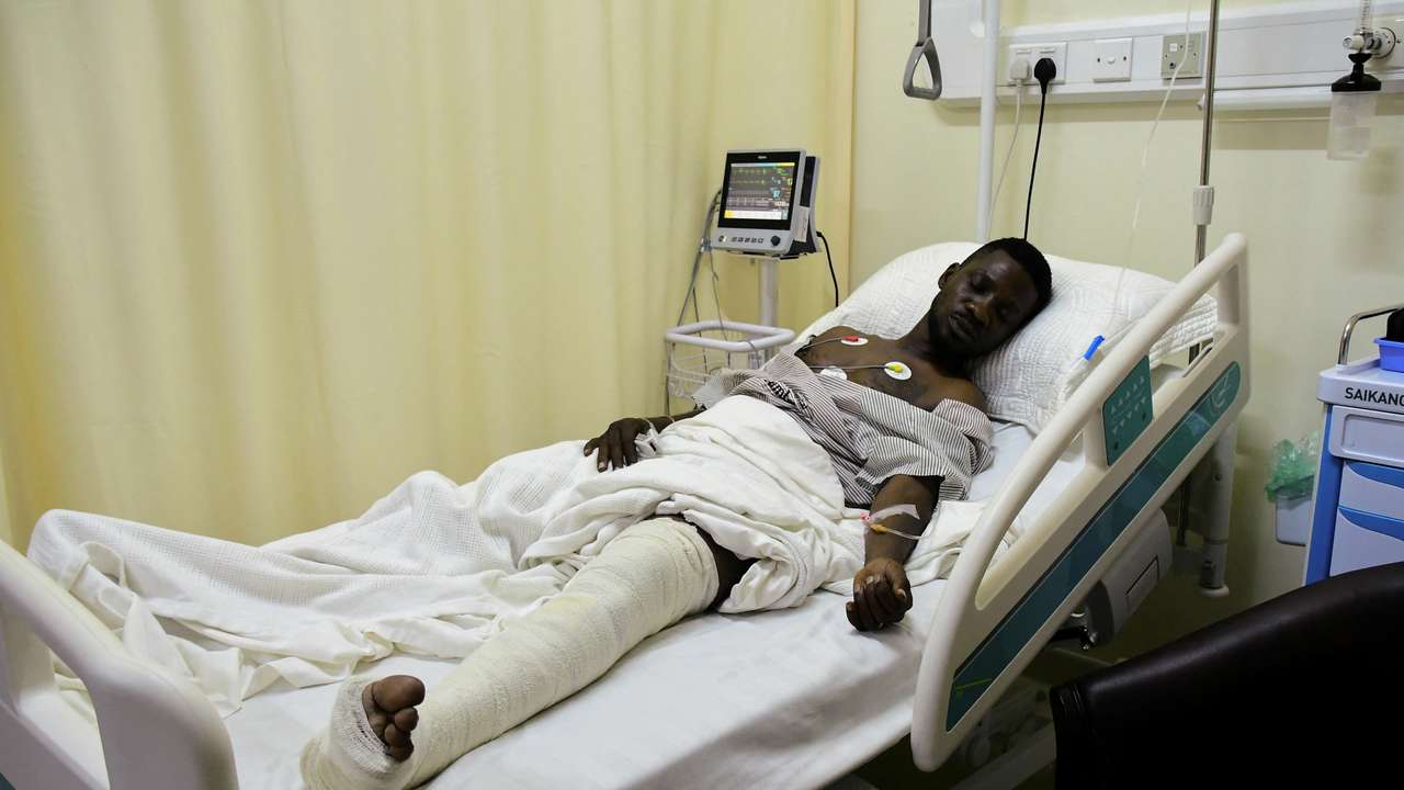 Ugandan opposition leader Bobi Wine hospitalised after being shot in leg