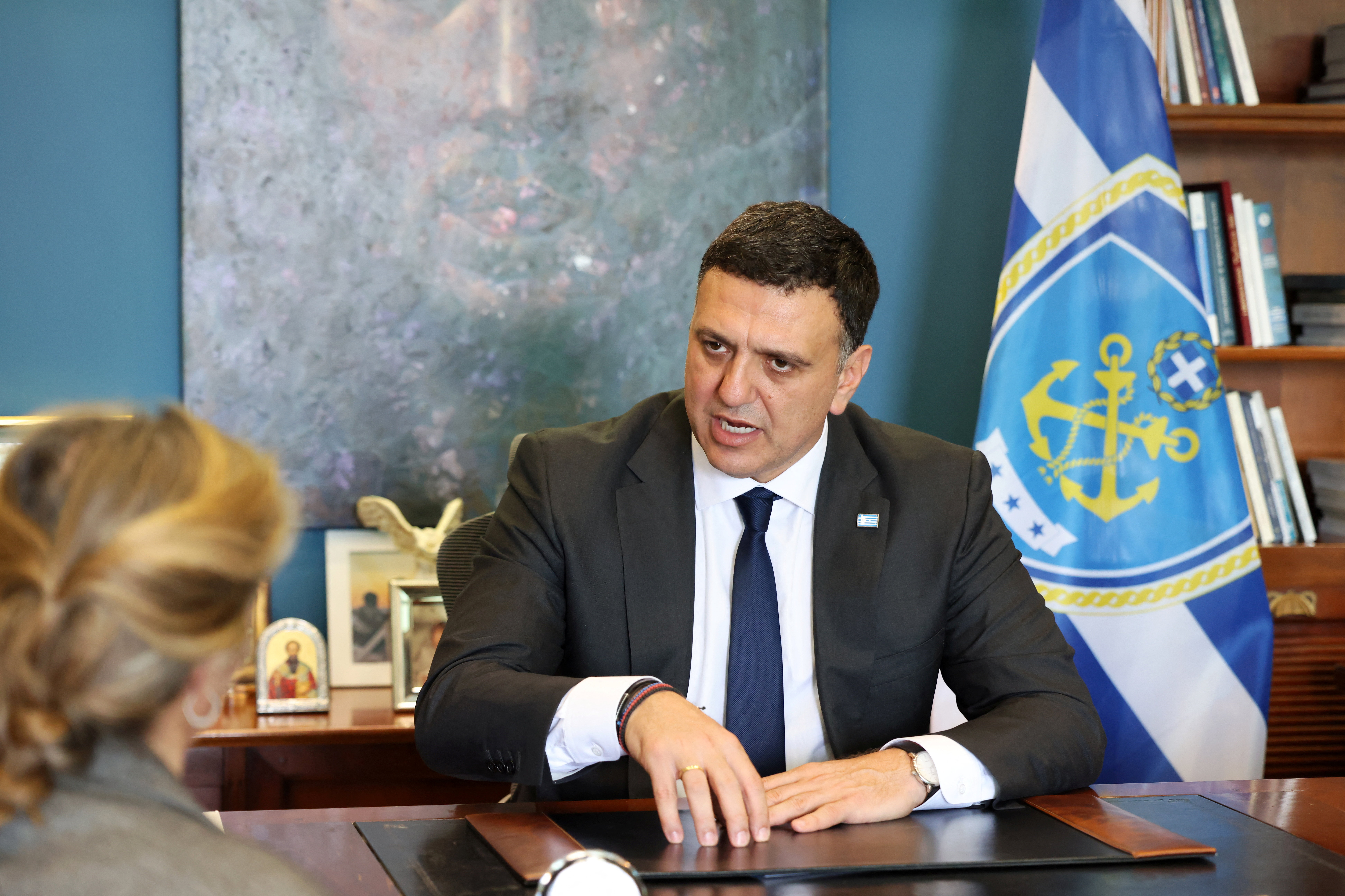 Greek shipping minister comments on impact of Iran conflict on global trade, fate of seafarers