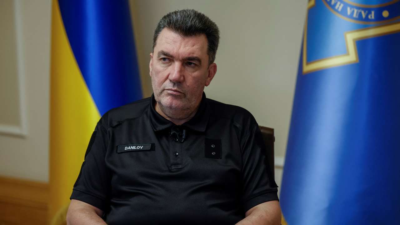 Secretary of Ukraine's National Security and Defence Council Danilov attends an interview with Reuters in Kyiv