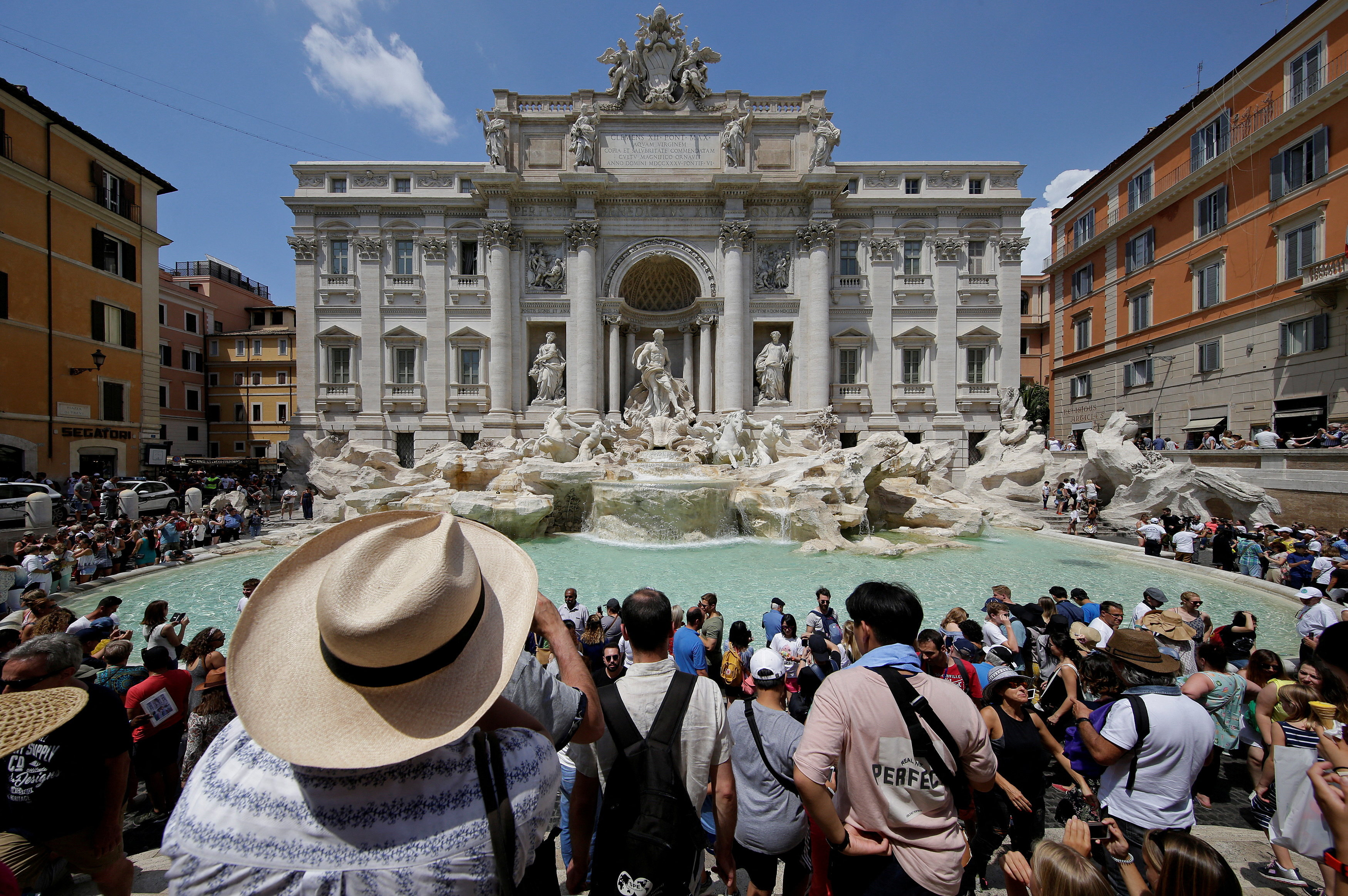 FILE PHOTO: Rome expected to introduce entry fee for Trevi Fountain