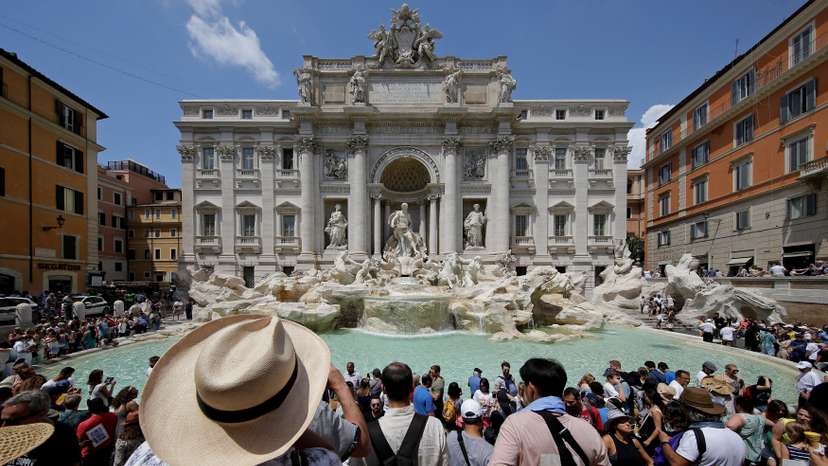 FILE PHOTO: Rome expected to introduce entry fee for Trevi Fountain