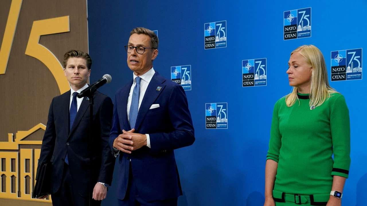 FILE PHOTO: NATO's 75th anniversary summit, in Washington
