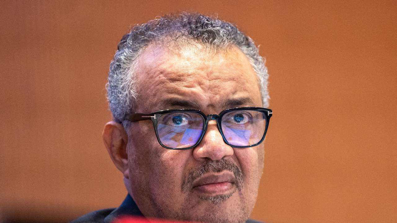 Director-General of the WHO Dr. Tedros attends the World Health Assembly in Geneva