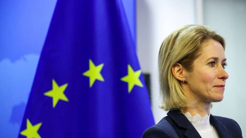 Palestinian PM Mohammad Mustafa meets with EU High Representative for Foreign Affairs and Security Policy Kaja Kallas in Brussels