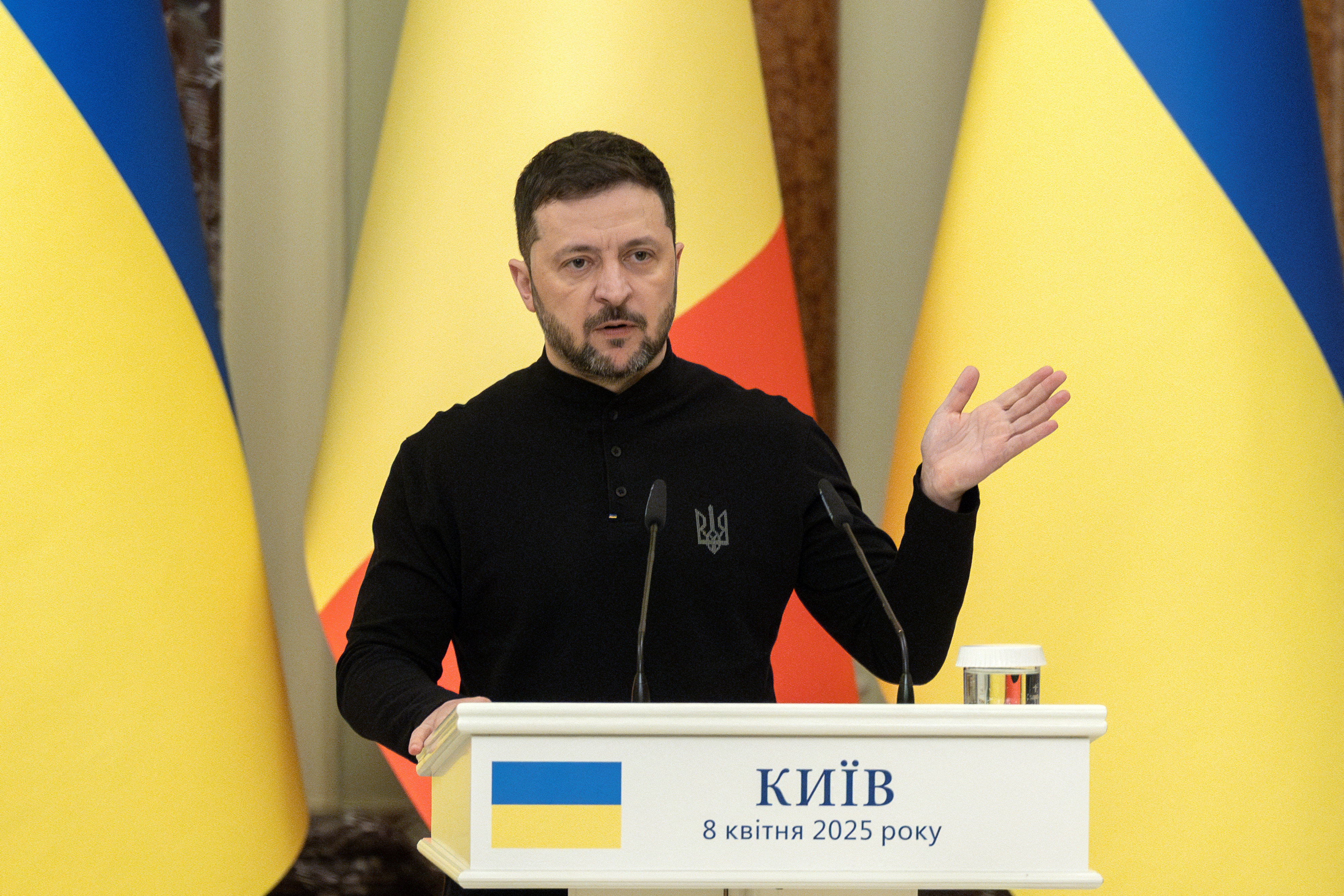 Ukrainian President Zelenskiy meets visiting Belgian PM De Wever in Kyiv