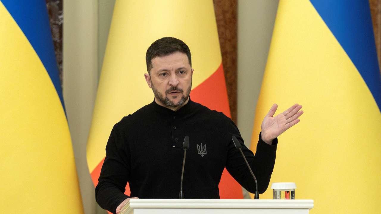 Ukrainian President Zelenskiy meets visiting Belgian PM De Wever in Kyiv