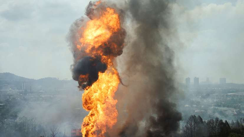 Huge fire near Malaysia capital after leak at Petronas gas pipeline
