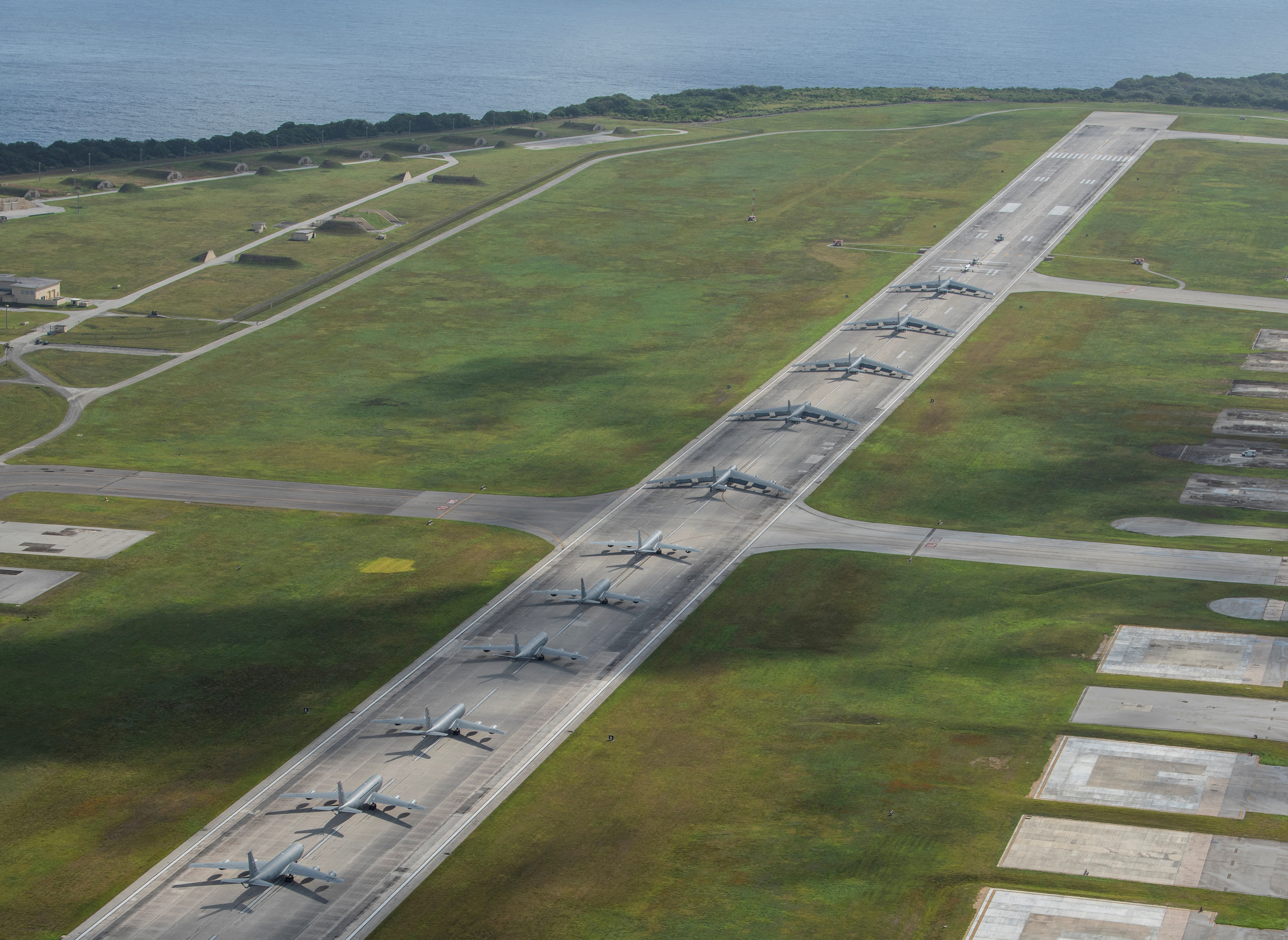 FILE PHOTO: FILE PHOTO: U.S. military aircraft perform an "Elephant Walk" at Andersen Air Force Base