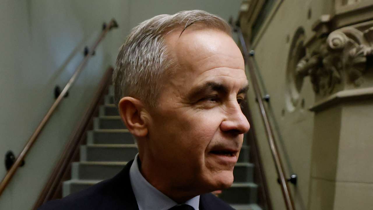 Canada's Prime Minister-designate Mark Carney leaves the Prime Minister's office