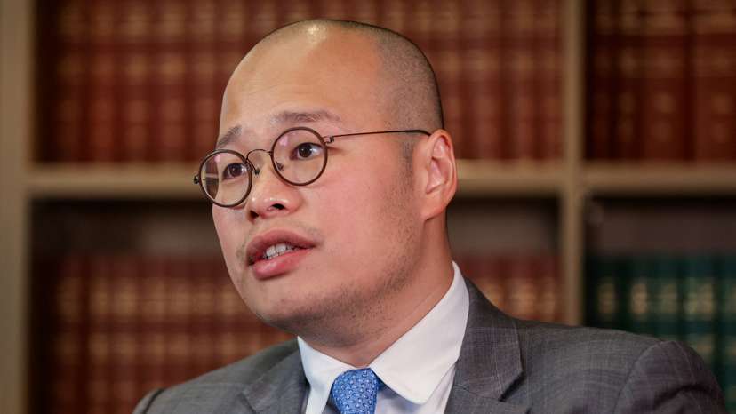 Interview in London with Sebastien Lai, as his father, Jimmy Lai is sentenced