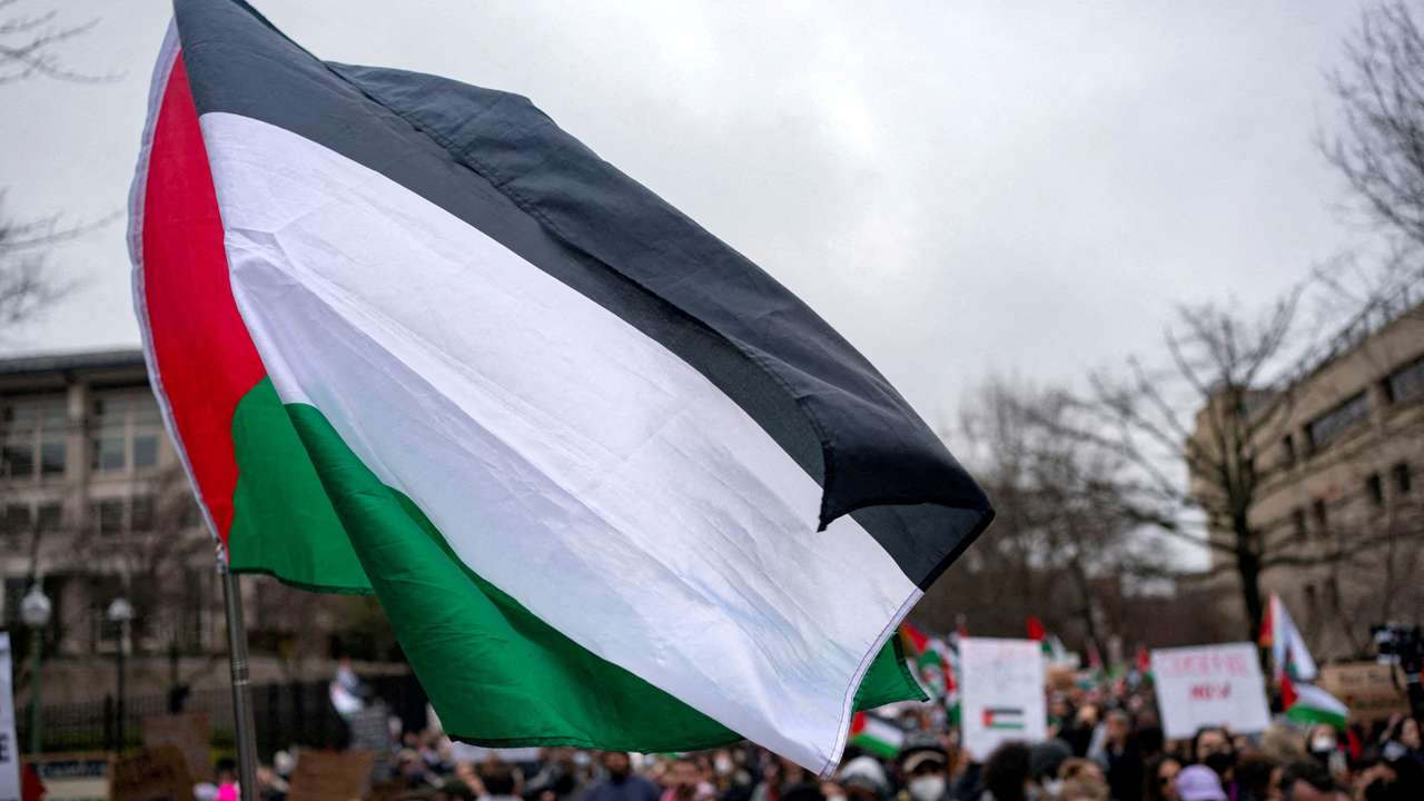 FILE PHOTO: Pro-Palestinian Demonstrators Rally Outside Israeli Embassy in Washington DC