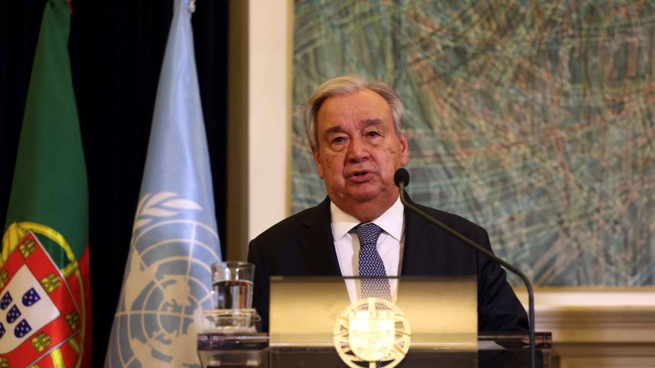 Portuguese Prime Minister Luis Montenegro receives UN Secretary-General Antonio Guterres