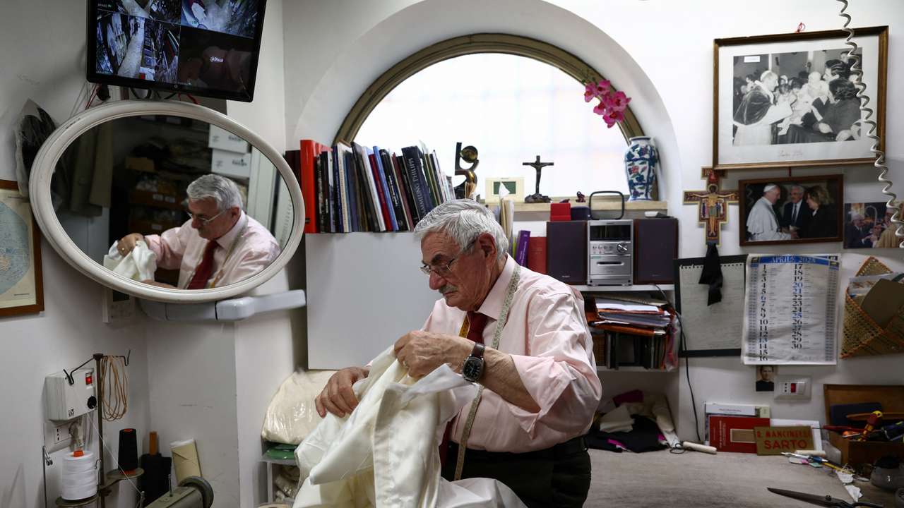 A visit to a Vatican vestments store where cardinals shop for robes