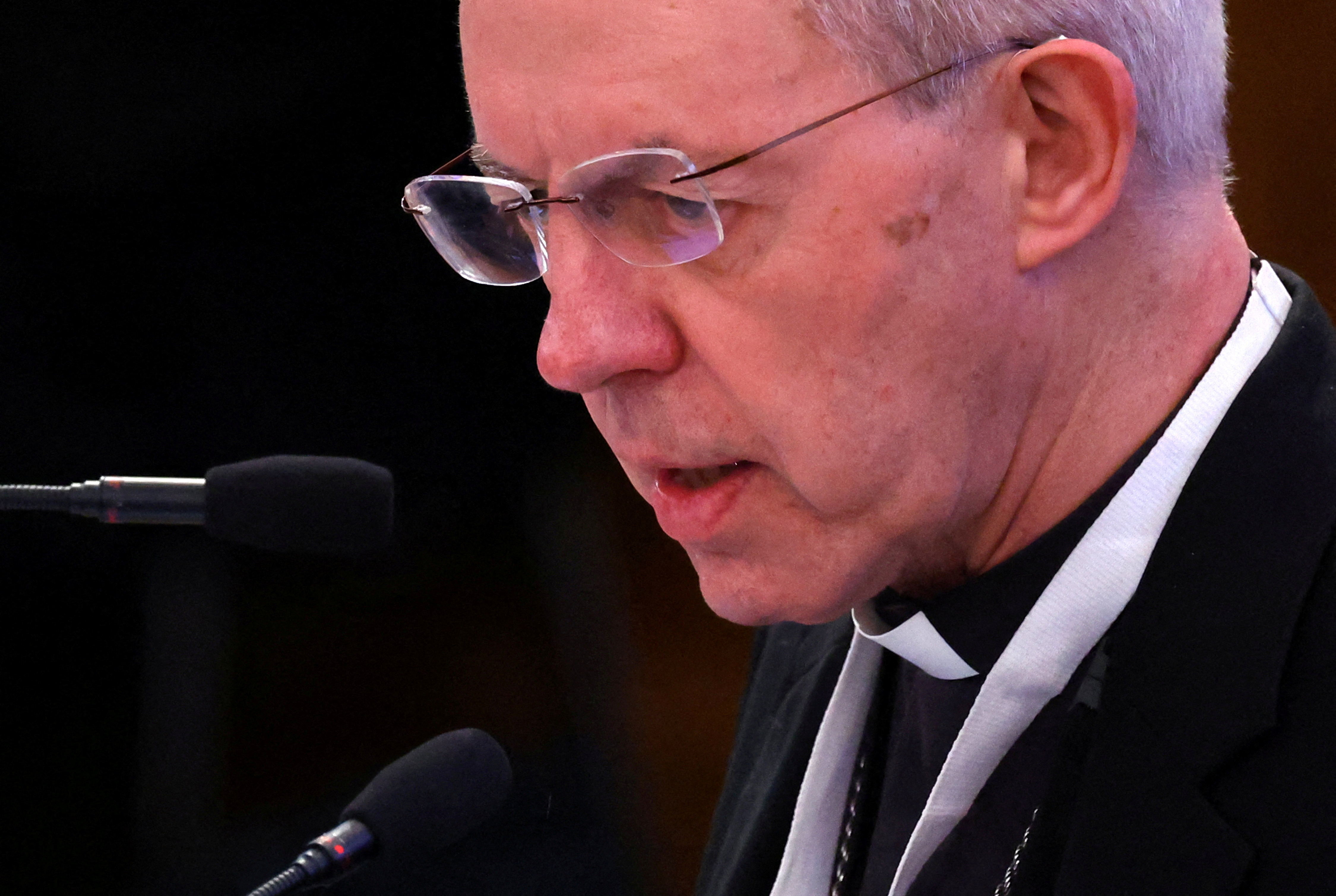 FILE PHOTO: Archbishop of Canterbury, Welby speaks at Church of England General Synod meeting in London