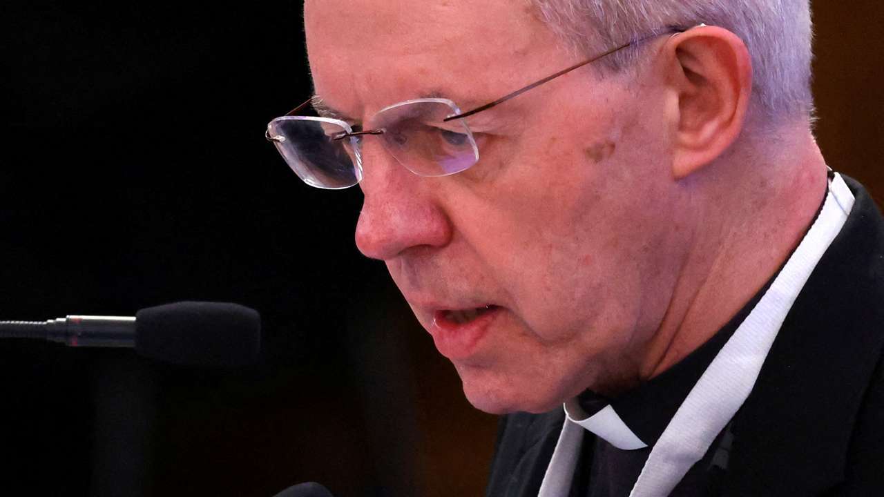 FILE PHOTO: Archbishop of Canterbury, Welby speaks at Church of England General Synod meeting in London