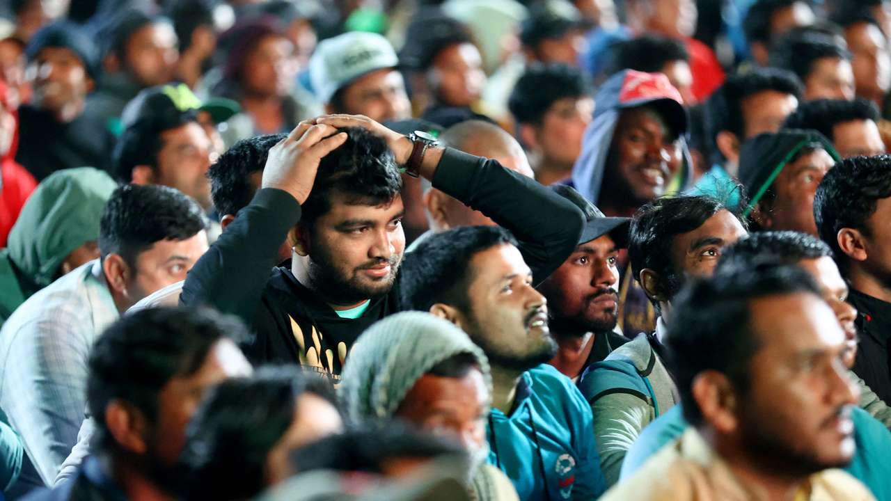 FIFA World Cup Qatar 2022 - Migrant workers watch France v Morocco