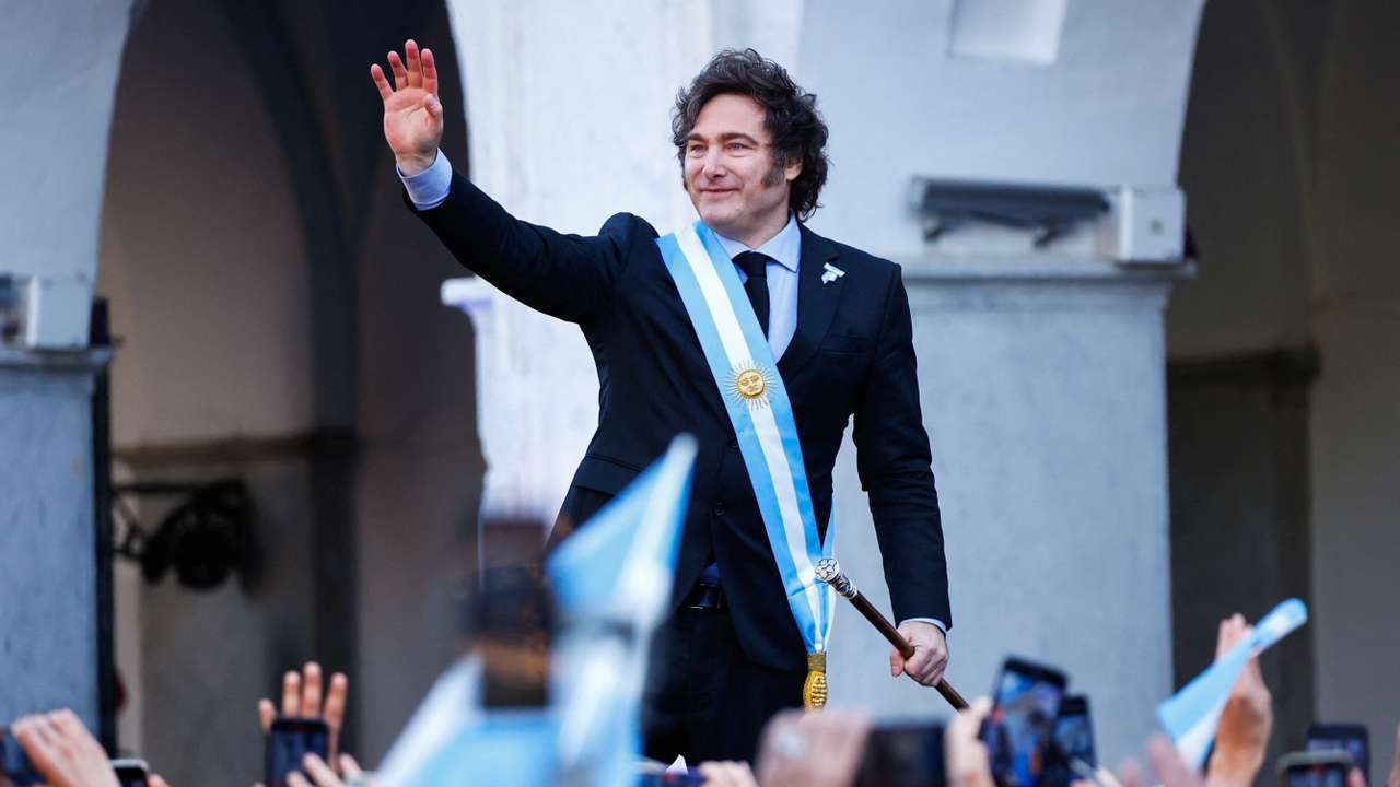 Argentina's President Milei commemorates the 214th anniversary of the May Revolution, in Cordoba