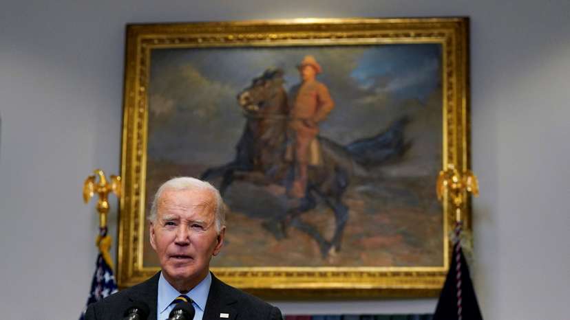 U.S. President Joe Biden delivers remarks on the economy at the White House